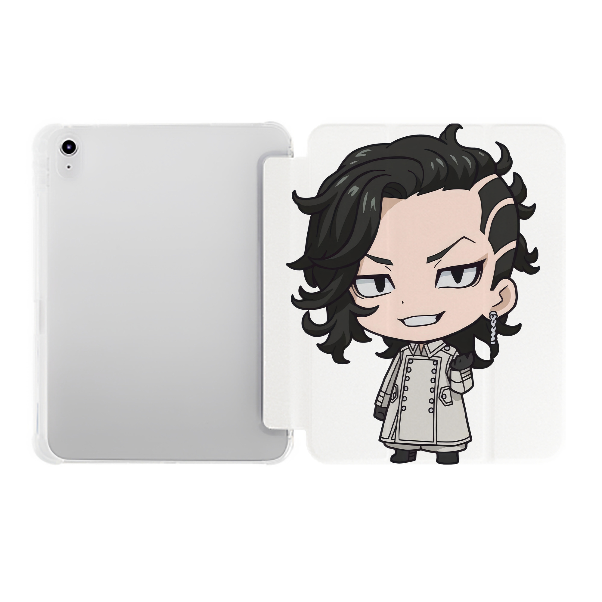 （画像用） 東京リベンジャーズ Tokyo Revengers IPad ケース ペン収納付き 三つ折りスタンド PUレザー×シリコン 対応機種9.5/10.5/10.9インチ